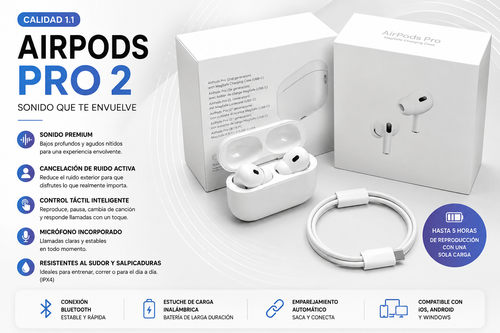 AirPods Pro 2 Alta Calidad Tipo C