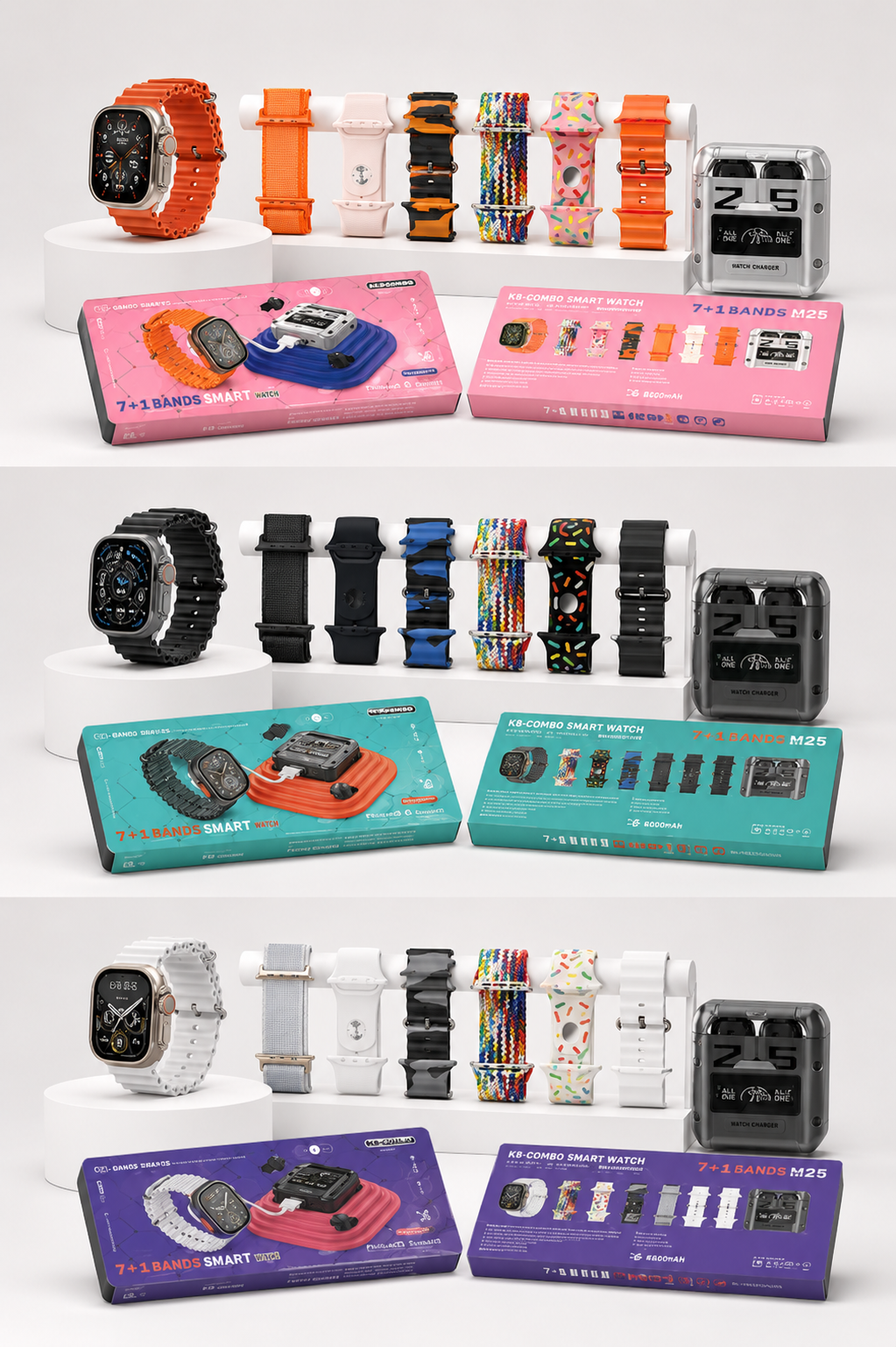 Combo Smart Watch Mas Audifonos Gamer K8