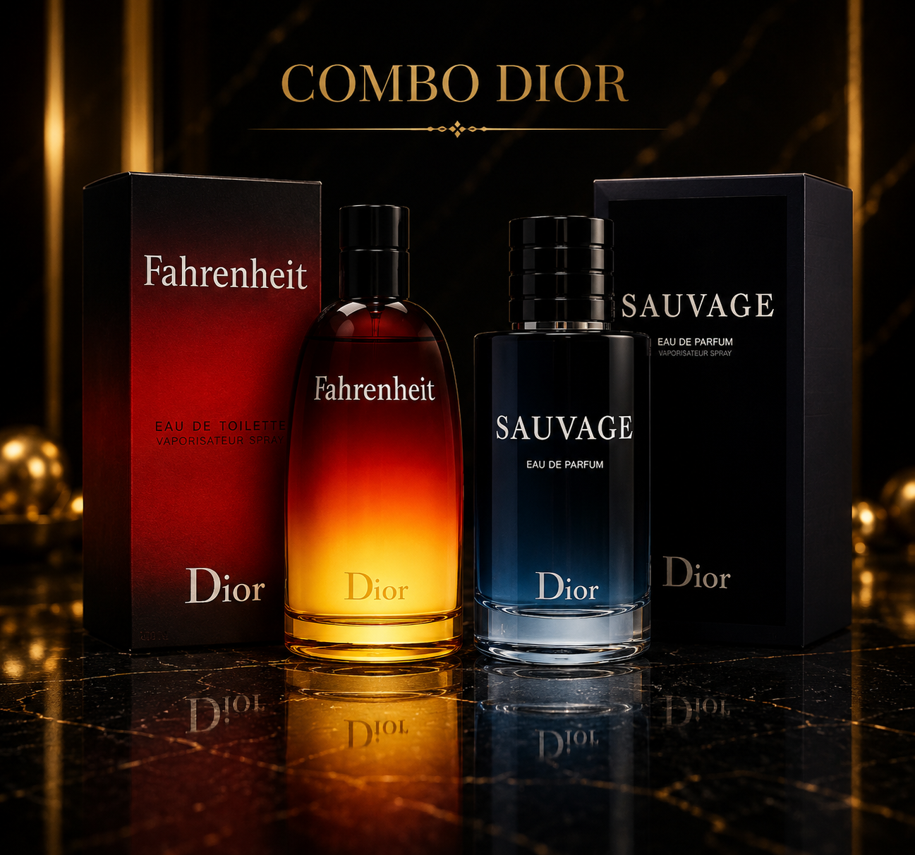 COMBO DIOR  FAHRENHEIT-SAUVAGE